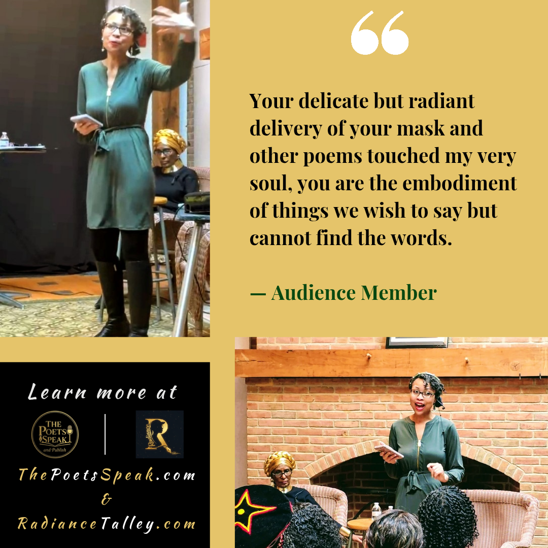 Audience testimonial — Your delicate but radiant delivery touched my very soul