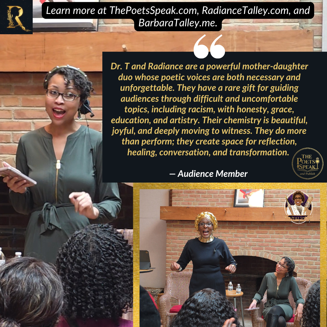 Audience testimonial — Dr. T and Radiance are a powerful mother-daughter duo